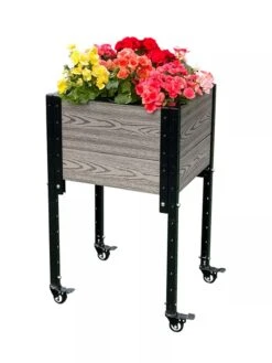 Mobile Elevated Corner Planter -Garden Supplies Sales 8614267 05V
