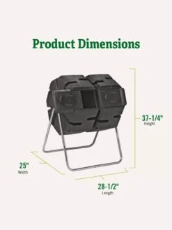 Dual-Batch Compost Tumbler 9 Dual-Batch Compost Tumbler -Garden Supplies Sales Dual Compost Bin 2